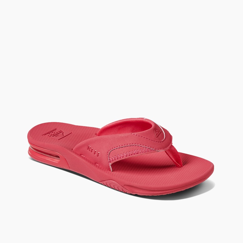 Pink Women's Reef Fanning Flip Flops | Ajqf54lpMLy