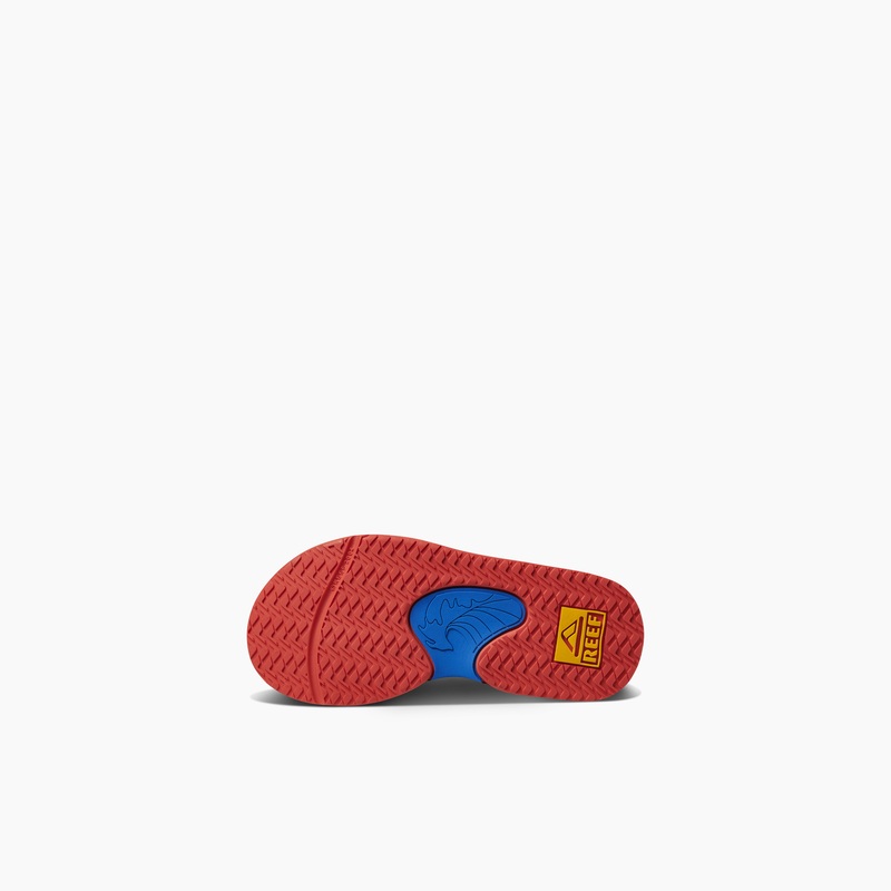 Red / Yellow Kids' Reef Little Fanning Boys | o7MJuDih58X