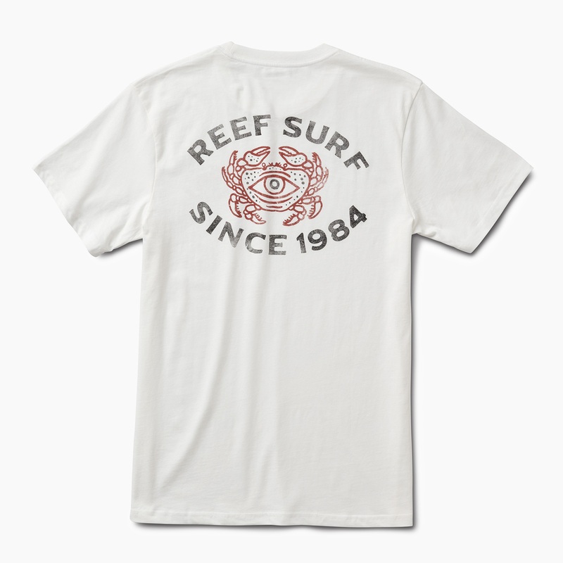 White Men's Reef Cushion Sands X Life Is Good T Shirts | 14GnZkhhOdW