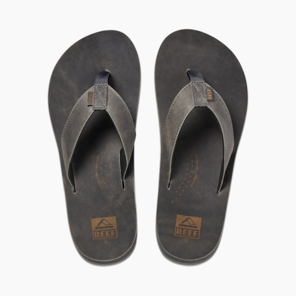 Grey Men's Reef Drift Classic Flip Flops | ViSRoC12Tmr