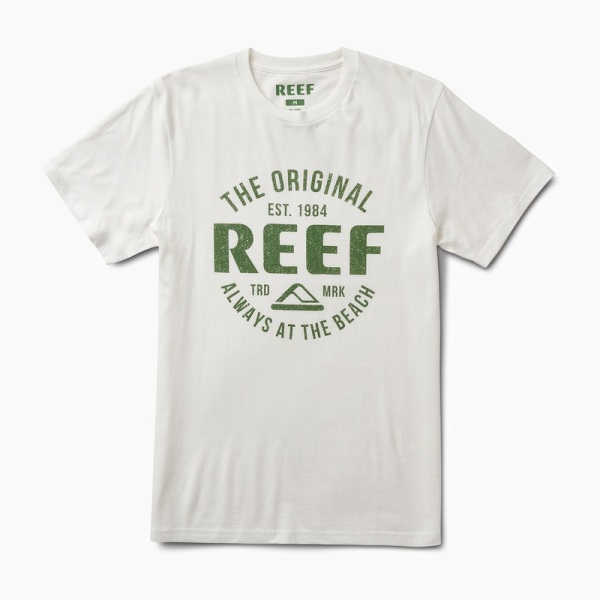 White Men's Reef Ginger T Shirts | CF2KEzBljrH